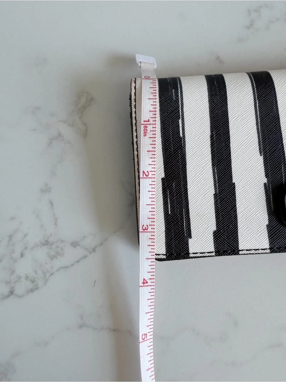 New Vintage Marc by Marc Jacobs Black and White Striped Zip MT Tomoko Wallet